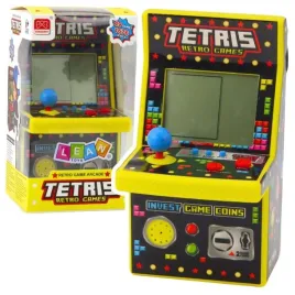leantoys-mini-automat-arcade-tetris-retro-zolty-49-gier