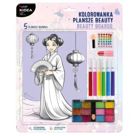 kolorowanka-beauty-kidea-zestaw-plansz-szminka-markery-cienie-diamenty