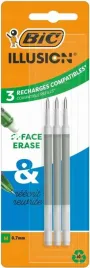 wklady-zelowe-bic-illusion-07-mm-zielone-3-sztuki-blister