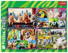 puzzle-4x250-zabawne-zwierzaki-13313