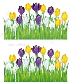 learnhow-dekoracja-okienna-dwustronna-krokusy-zestaw-2-szt-42x23-cm