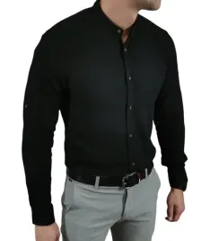koszula-tkanina-lniana-grubsza-ze-stojka-slim-fit-czarna-esp010-xxl
