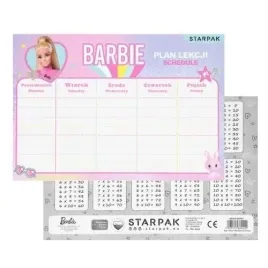starpak-plan-lekcji-barbie-z-tabliczka-mnozenia-a5-25-sztuk