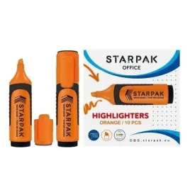 zakreslacz-pomaranczowy-starpak-10-sztuk-tusz-wodny-koncowka-scieta