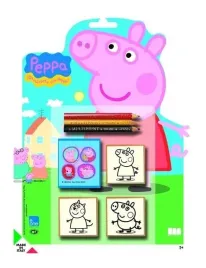 multiprint-swinka-peppa-zestaw-3-drewnianych-pieczatek-z-poduszka-i-kredk