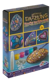 grafix-zestaw-do-malowania-kamieni-metaliczne-5-farbek-pedzelek