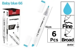 artix-chromax-marker-dwustronny-baby-blue-66-zestaw-6-szt