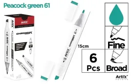 marker-artix-chromax-z-2-koncowki-peacock-green-61-6-szt