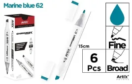 artix-chromax-marker-dwustronny-marine-blue-62-6-szt