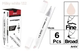 artix-marker-chromax-z-2-koncowkami-milky-white-132-6-szt