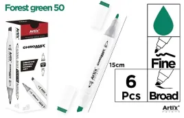 marker-artix-chromax-z-dwoma-koncowkami-forest-green-50-ml-6szt