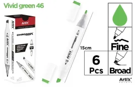marker-dwustronny-artix-chromax-vivid-green-46-6-szt