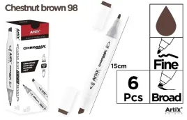 artix-chromax-marker-dwustronny-chestnut-brown-98-6-szt
