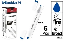 artix-marker-chromax-z-2-koncowki-brilliant-blue-74-6-szt