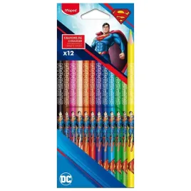 maped-kredki-olowkowe-superman-12-kolorow-trojkatne-odporne-na-lamanie