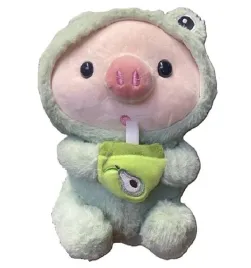 maskotka-swinka-w-czapce-23-cm-rozette-mix-kolorow