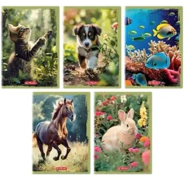 zeszyt-szkolny-herlitz-animals-a5-16-kartek-gladki-zestaw-20-sztuk