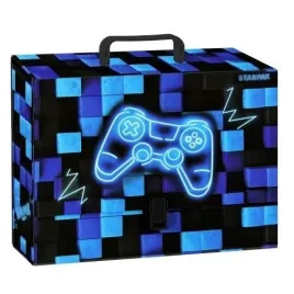 teczka-z-raczka-a4-95-mm-starpak-gaming-niebieska-pad