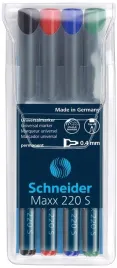schneider-marker-permanentny-s-cienki-04-mm-zestaw-4-kolory-cap-off