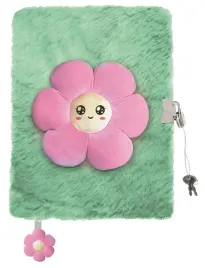 pamietnik-a5-st-majewski-96-kartek-z-klodka-3d-wlochacz-pink-flower