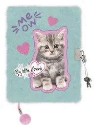 pamietnik-a5-st-majewski-96-kartek-z-klodka-mint-kitty-wlochacz