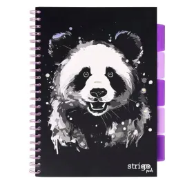 strigo-kolozeszyt-a4-100k-200-stron-80g-w-linie-panda-5-przekladek