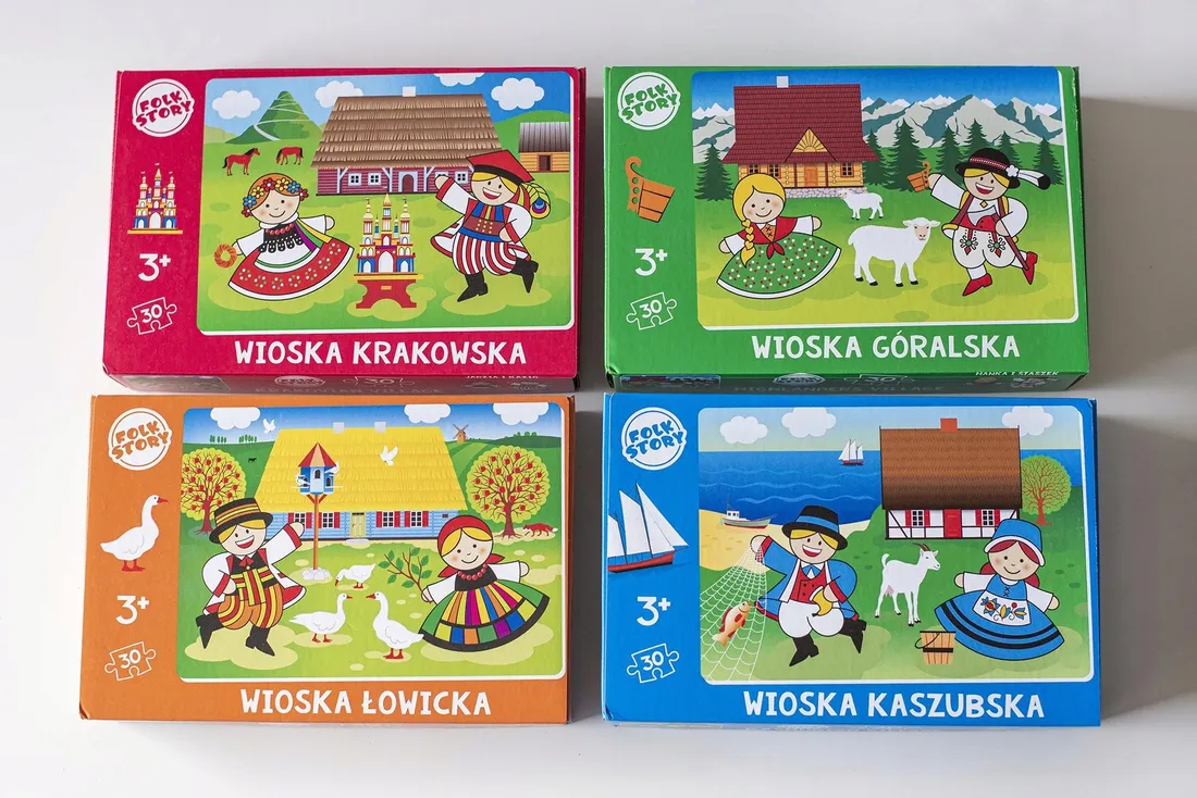puzzle-wioska-lowicka-folkstar-30-elementow-stan-nowy