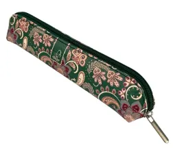bee-bee-piornik-mini-pokrowiec-owalny-paisley-kwiaty-zielony-19x4x35-cm
