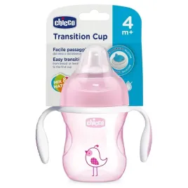 chicco-kubek-treningowy-200-ml-z-miekkim-ustnikiem-i-uchwytami-rozowy
