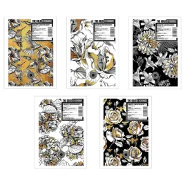 brulion-a5-96-kartek-w-kratke-flowers-gold-ziemia-obiecana-5-szt