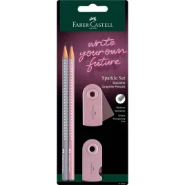 faber-castell-sparkle-zestaw-2-olowkow-hb-z-gumka-i-temperowka
