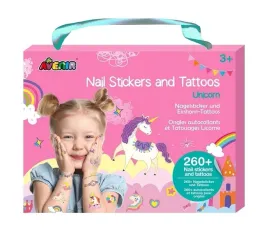 kolorowe-naklejki-i-tatuaze-z-jednorozcami-avenir-260-szt-w-zestawie