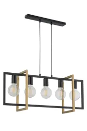 sigma-32236-eden-5-lampa-wiszaca-czarny-zloty