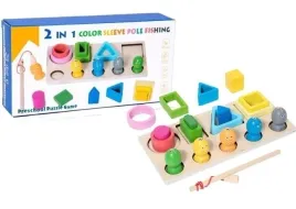 merkpol-drewniany-sorter-edukacyjny-2w1-z-magnetycznym-lowieniem-rybek