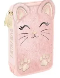 astra-piornik-szkolny-fluffy-kitty-z-wyposazeniem-1-komora-20x14-cm