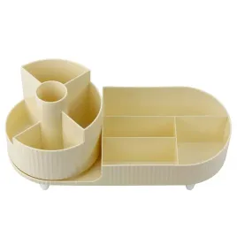 leantoys-obrotowy-organizer-na-kosmetyki-360-bezowy-z-przegrodami