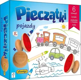 adamigo-zestaw-6-drewnianych-pieczatek-pojazdy-z-kredkami-i-tuszem