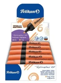 pelikan-zakreslacz-490-pomaranczowy-10szt-ergonomiczny-twist-off