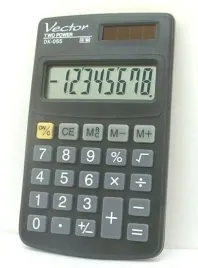 vector-kalkulator-kavdk-055blk-8-pozycyjny-podwojne-zasilanie-czarny