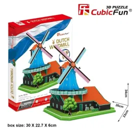 puzzle-3d-wiatrak-holenderski-xl-od-cubic-fun-zestaw-architektoniczny-71