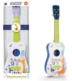 zielona-ukulele-dla-dzieci-askato-z-motywem-zwierzat-afrykanskich-60-cm