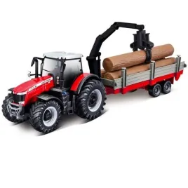 traktor-rolniczy-massey-ferguson-8740s-z-przyczepa-bburago-1-32