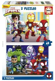 puzzle-educa-spidey-i-super-kumple-2x48-elementow-jakosc-z-barcelony