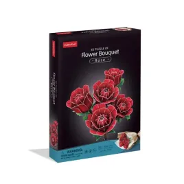 trojwymiarowe-puzzle-3d-cubic-fun-bukiet-roz-w-duzym-rozmiarze