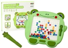 tablica-magnetyczna-edukacyjna-zabka-zielona-z-rysikiem-leantoys-3