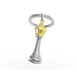brelok-do-kluczy-3d-krol-szachowy-metalmorphose-stal-nierdzewna
