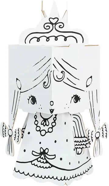 mini-cube-head-ksiezniczka-rodzaj-kolorowanka-klasyczna