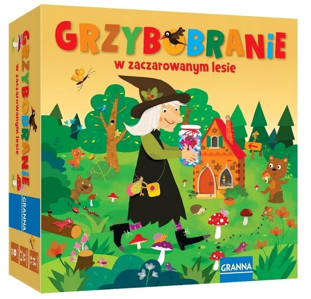 Przygoda z Grzybami 3D - Gra Planszowa dla Dzieci od Granna 4+