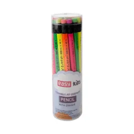 easy-stationery-olowek-trojkatny-jumbo-fluo-z-gumka-24-szt