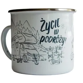 travelset-emaliowany-kubek-450-ml-zycie-w-podrozygrawerowany